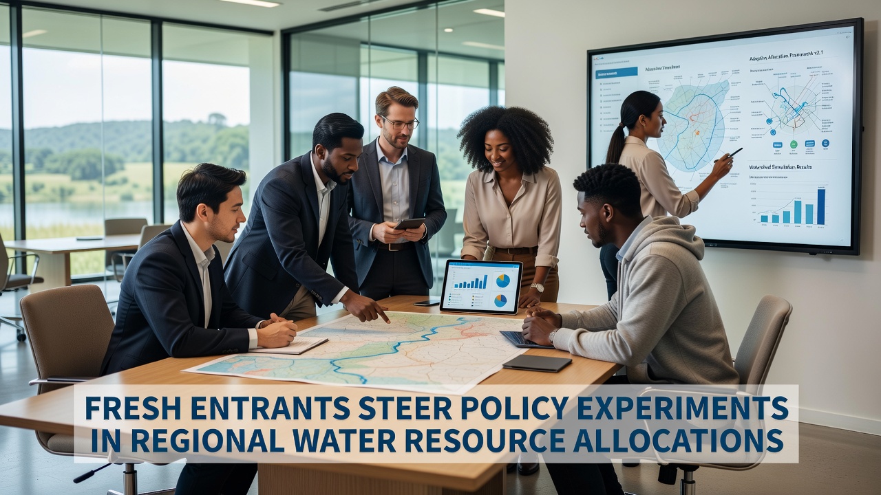 Fresh Entrants Steer Policy Experiments in Regional Water Resource Allocations