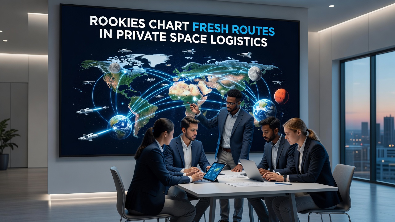Ground control teams monitoring private spacecraft on extended logistics routes